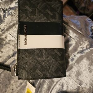 Michael Kors Monogram Black and White Wallet